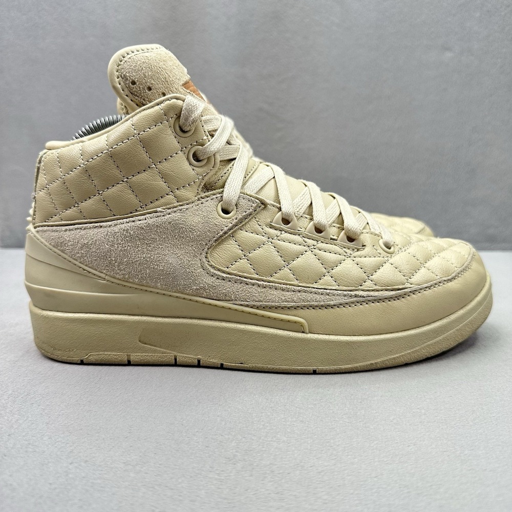 Size 7Y / Womens 8.5 Nike Air Jordan 2 Retro Just Don Shoes Beach Beige Sneakers